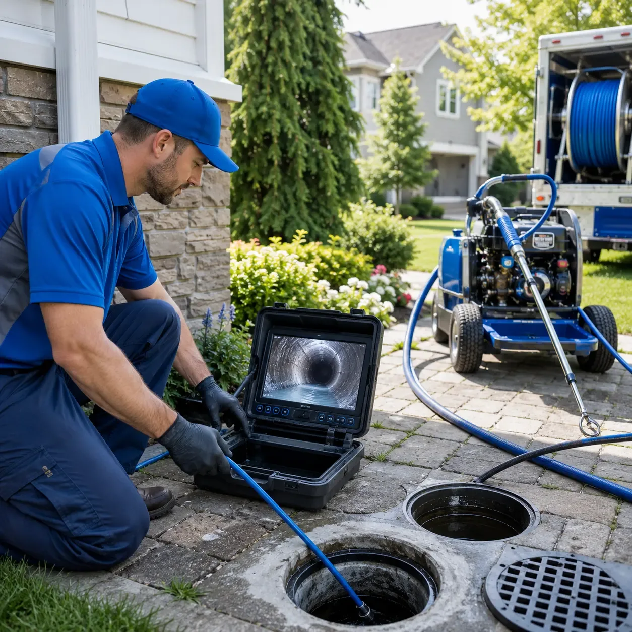 Outdoor drain cleaning professionals serving Hazelhurst, WI
